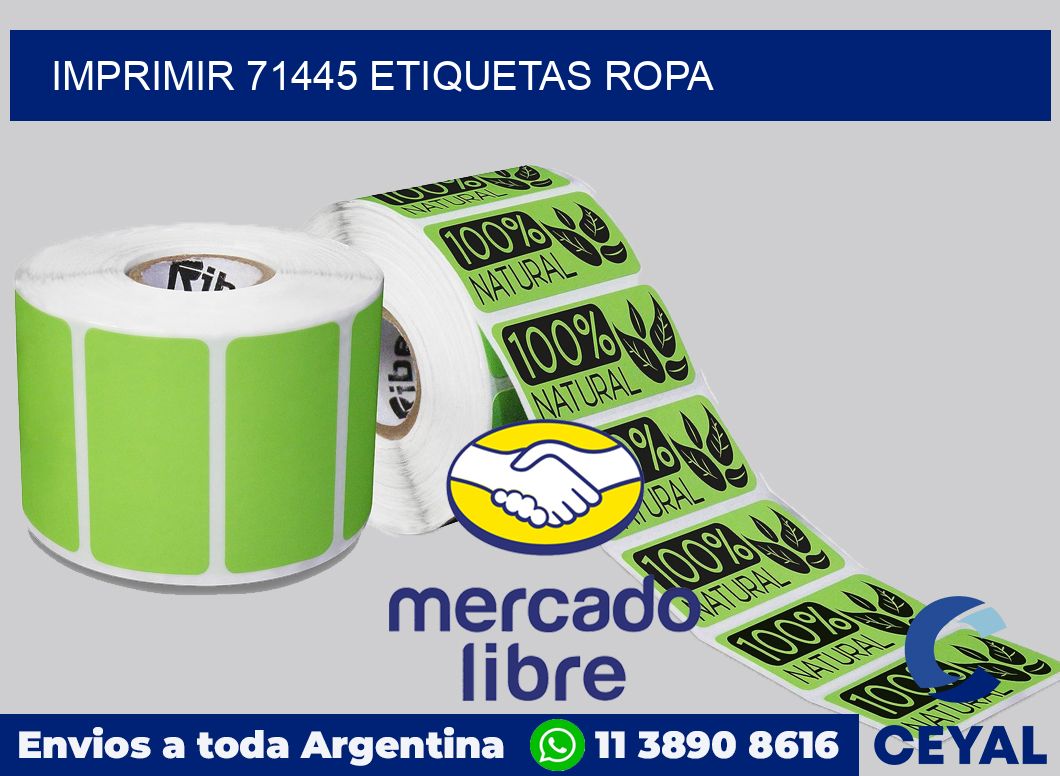 imprimir 71445 etiquetas ropa