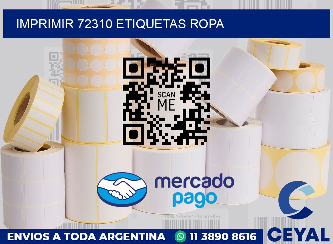 imprimir 72310 etiquetas ropa