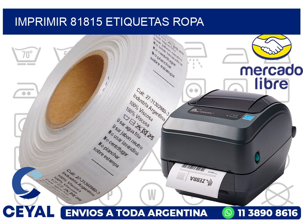 imprimir 81815 etiquetas ropa