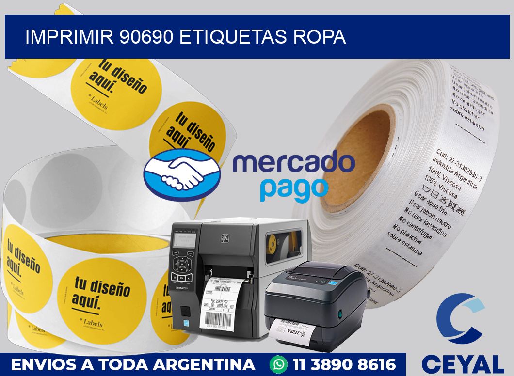 imprimir 90690 etiquetas ropa