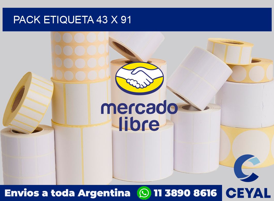 pack etiqueta 43 x 91