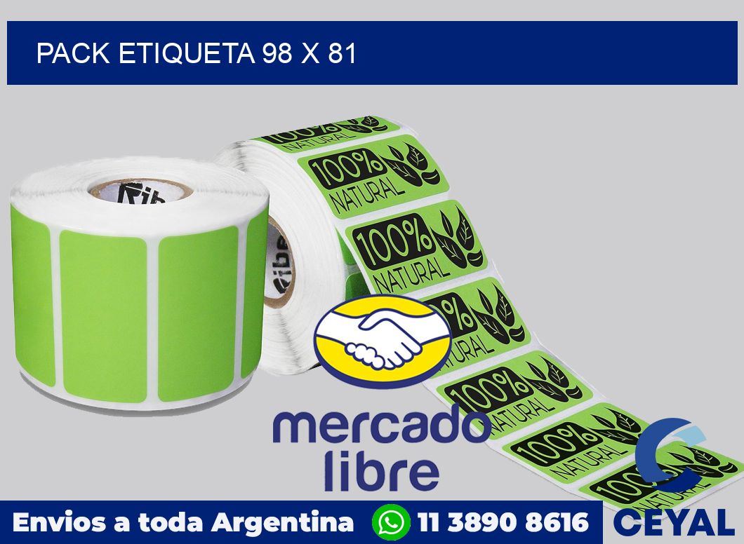 pack etiqueta 98 x 81
