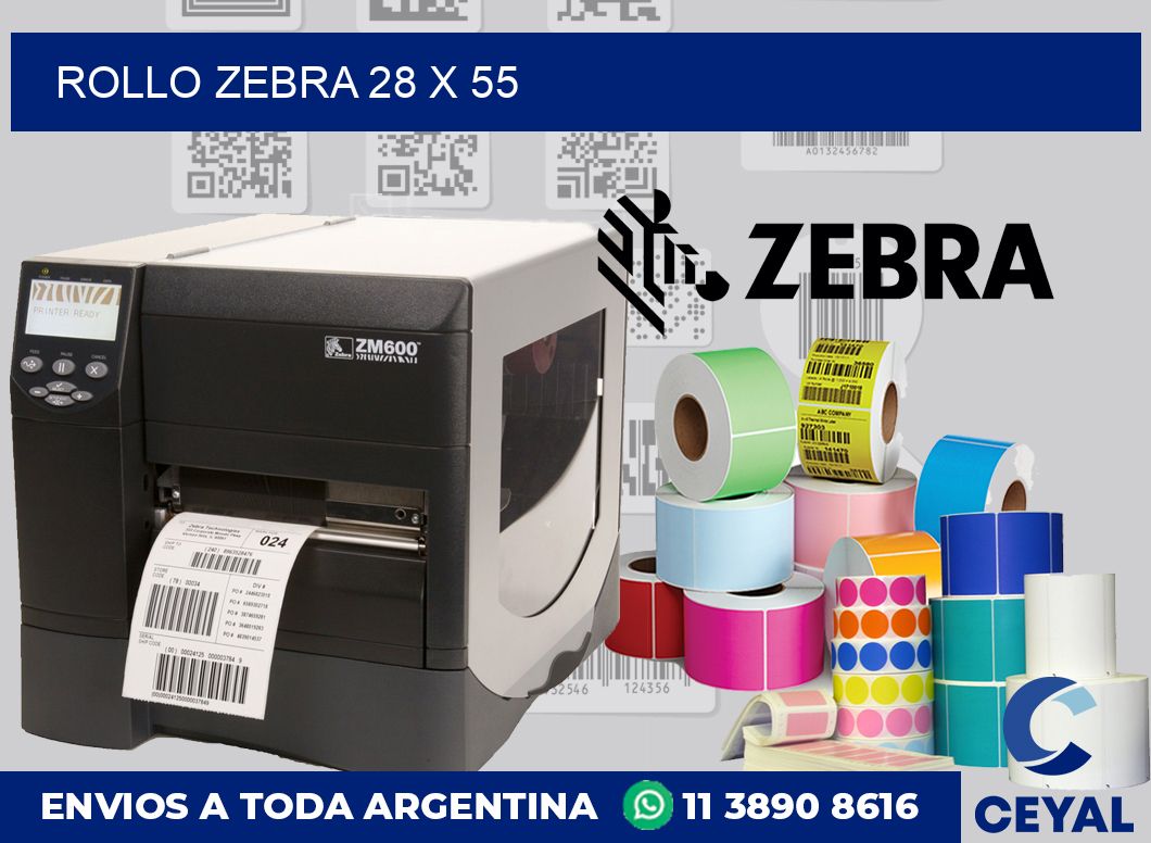 rollo zebra 28 x 55