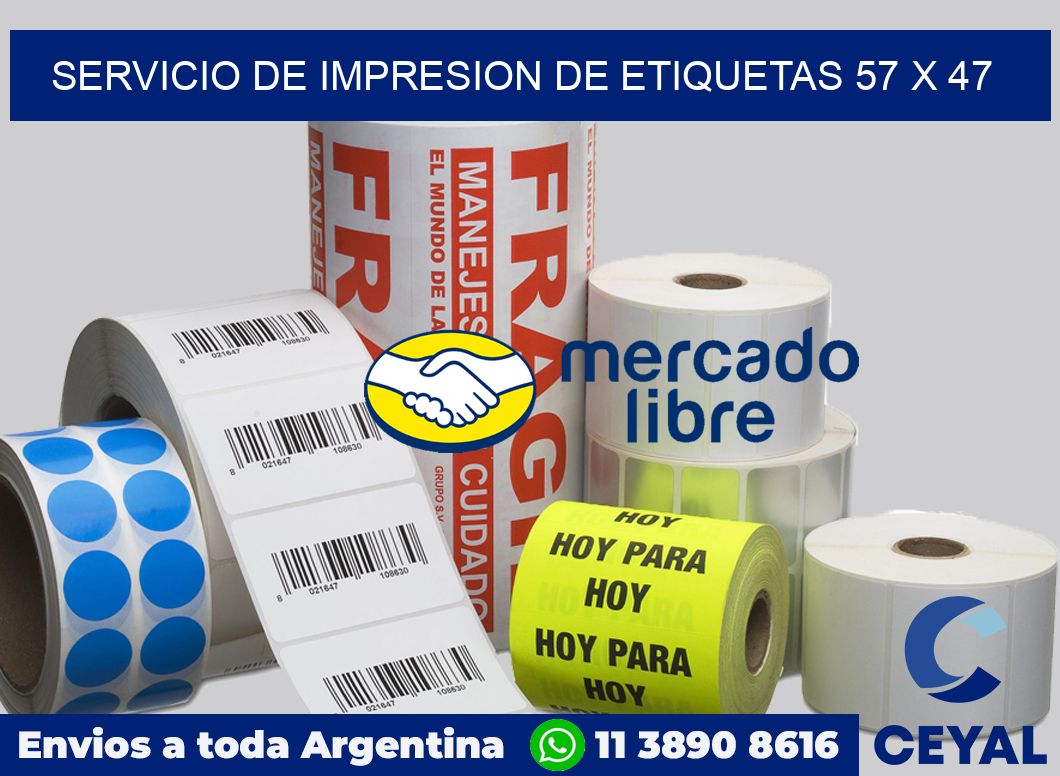 servicio de impresion de etiquetas 57 x 47