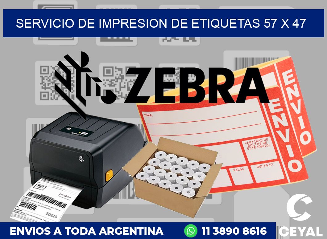 servicio de impresion de etiquetas 57 x 47