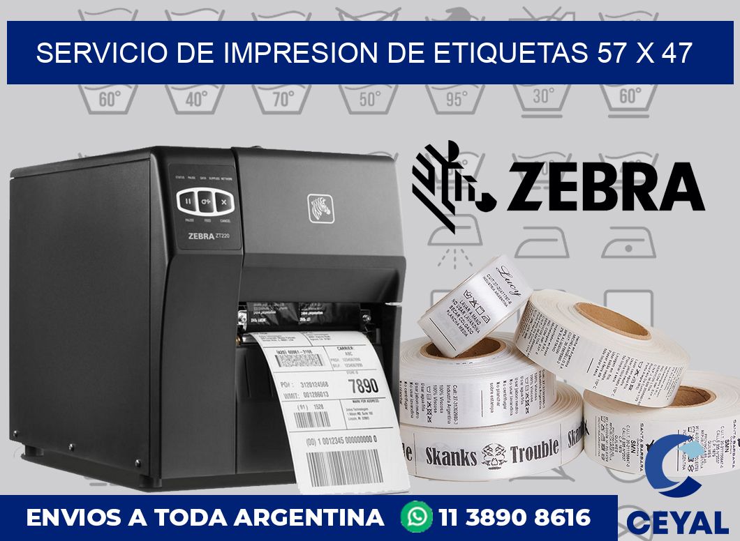 servicio de impresion de etiquetas 57 x 47