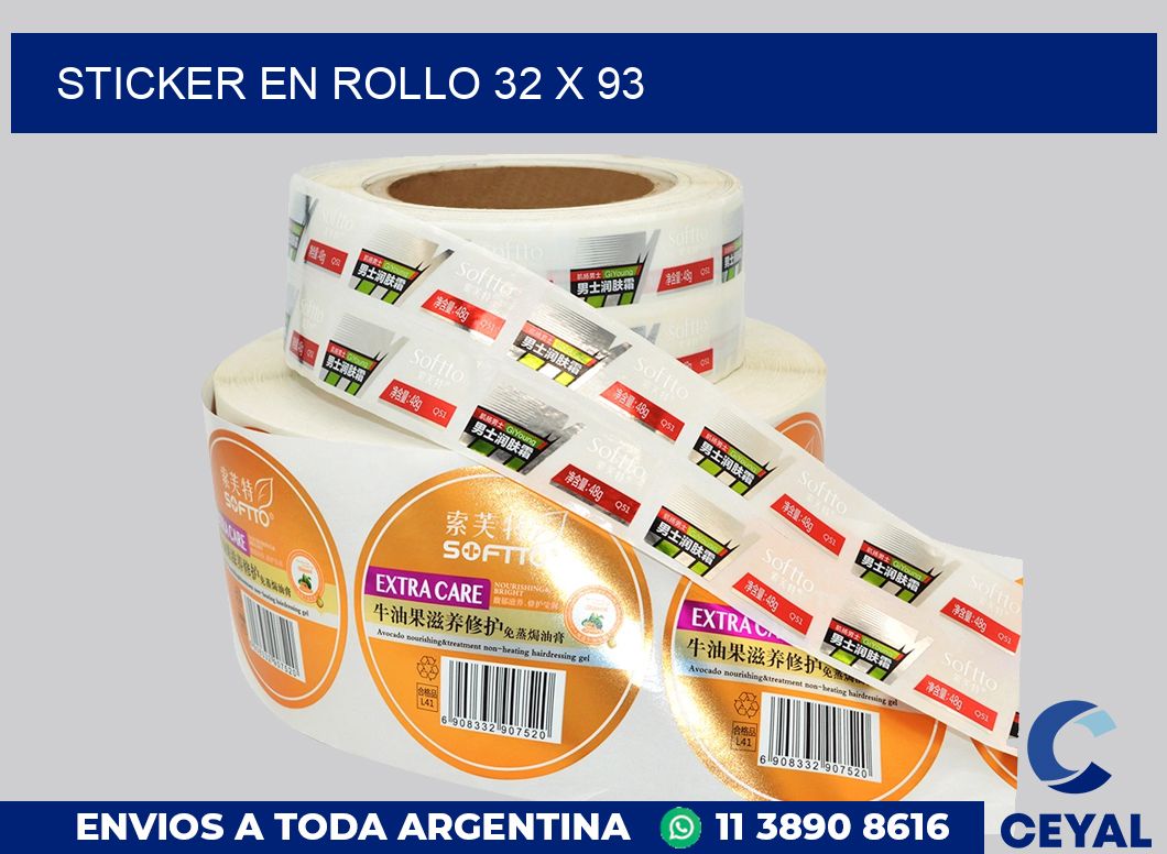 sticker en rollo 32 x 93