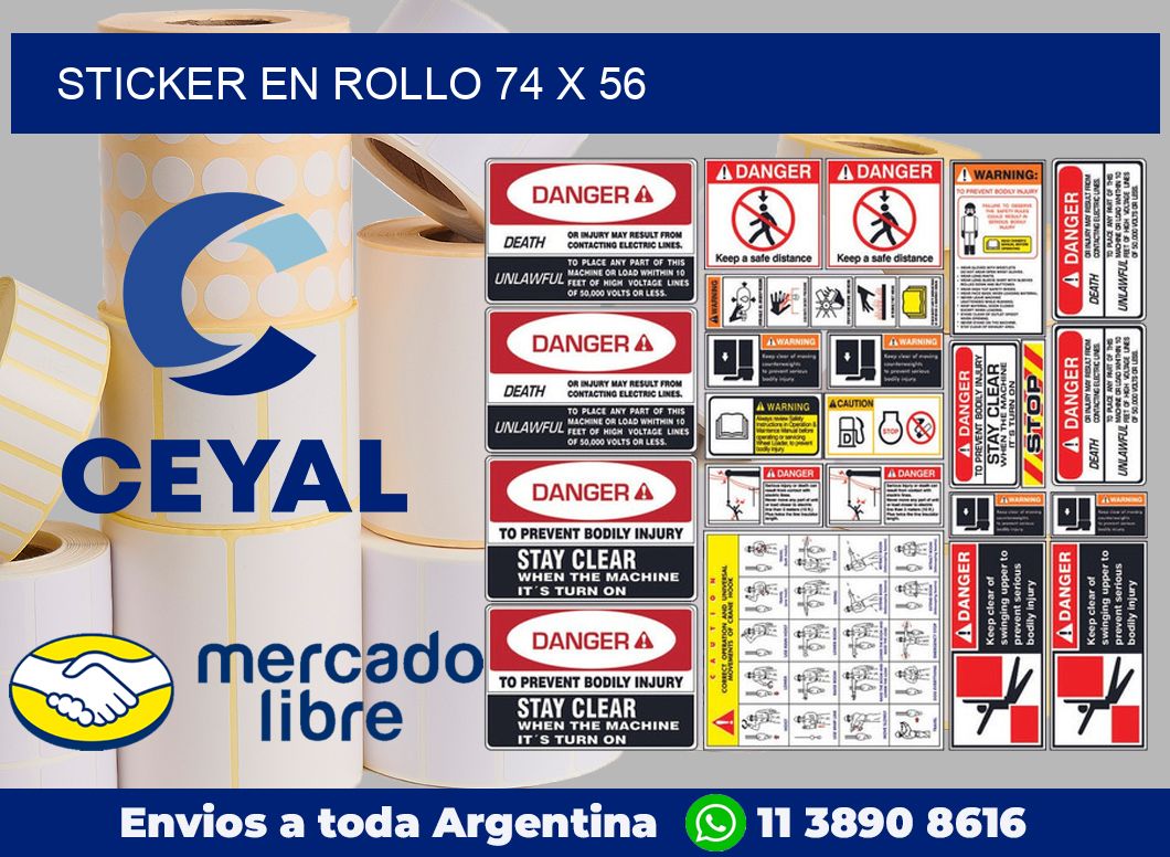 sticker en rollo 74 x 56