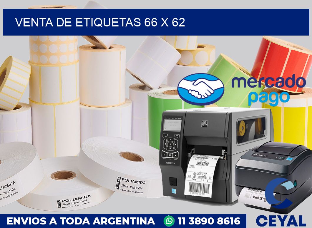 venta de etiquetas 66 x 62