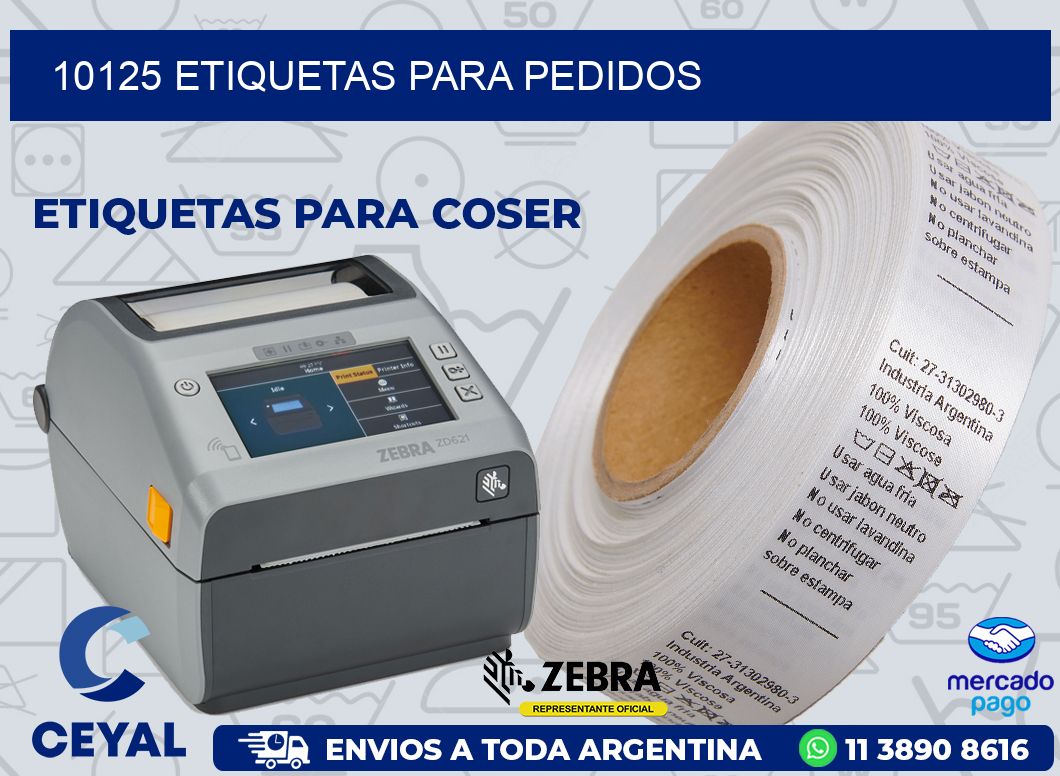 10125 ETIQUETAS PARA PEDIDOS