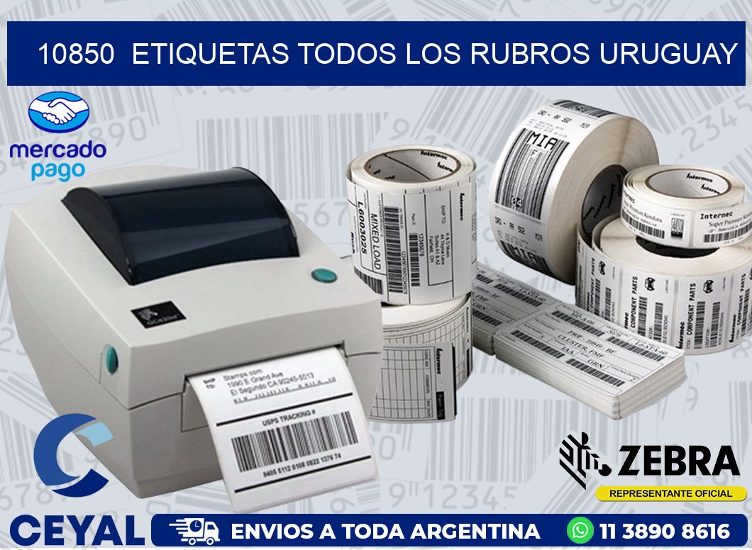 10850  ETIQUETAS TODOS LOS RUBROS URUGUAY