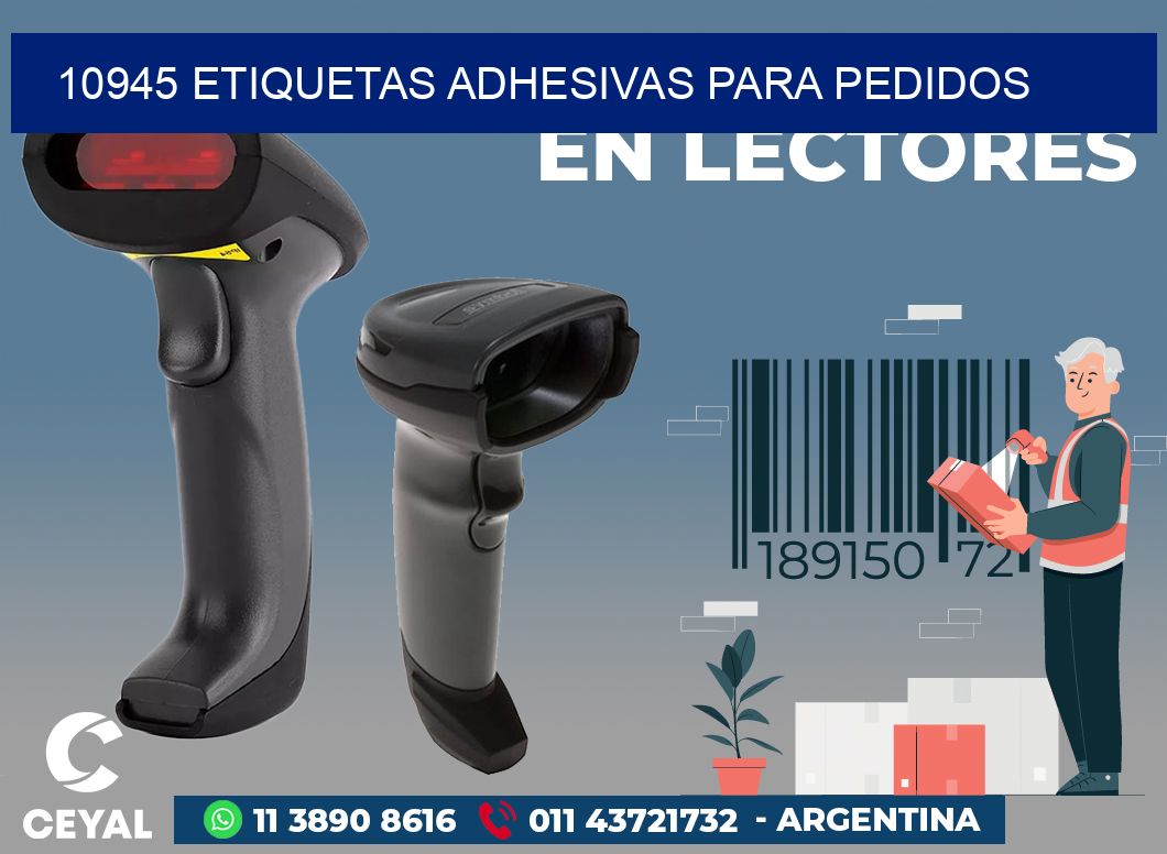 10945 ETIQUETAS ADHESIVAS PARA PEDIDOS