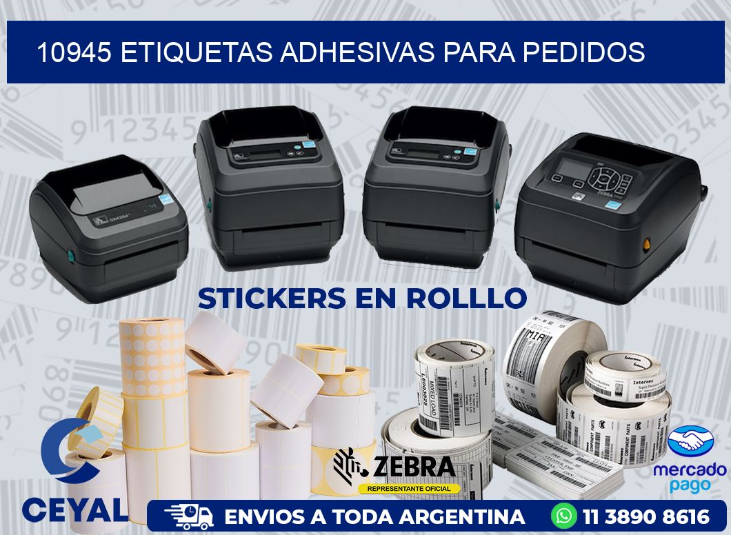 10945 ETIQUETAS ADHESIVAS PARA PEDIDOS