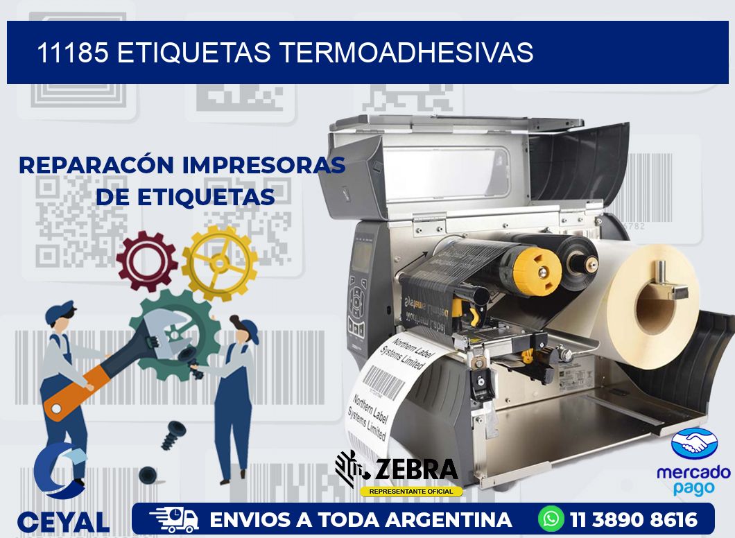 11185 ETIQUETAS TERMOADHESIVAS