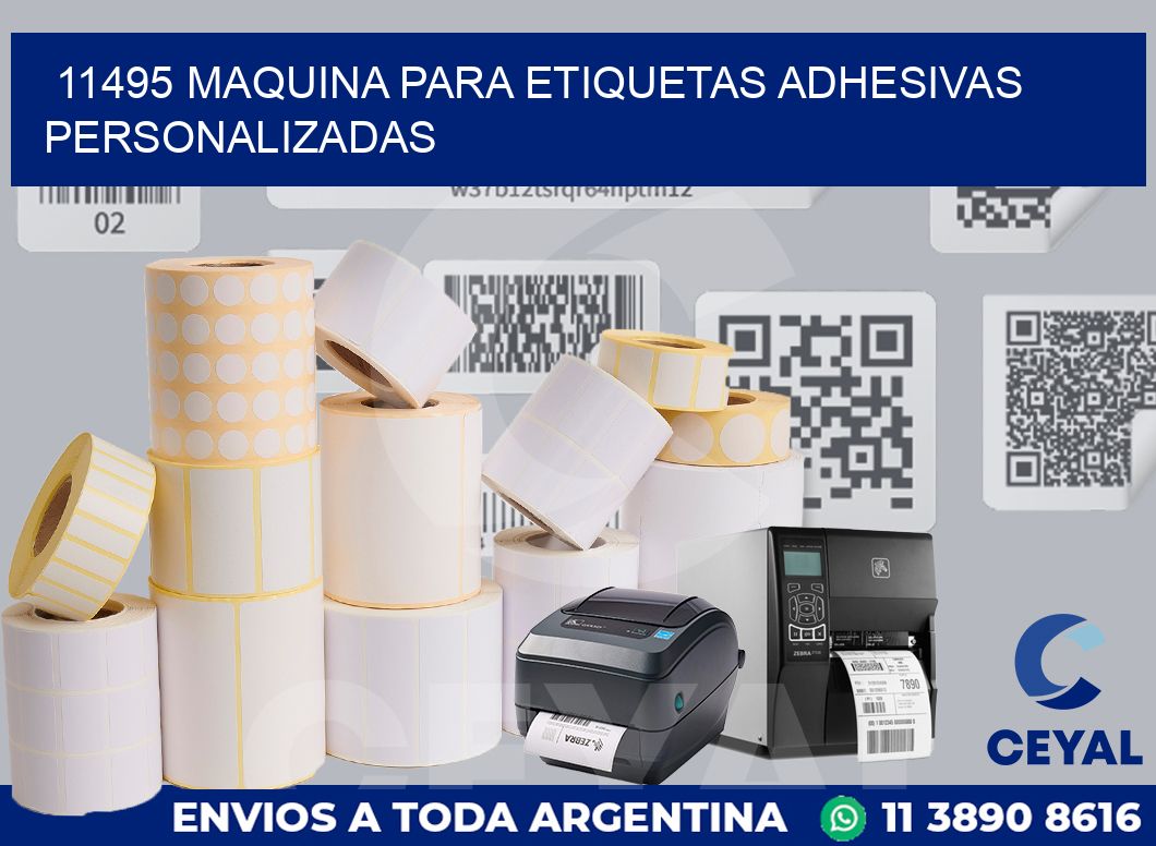 11495 MAQUINA PARA ETIQUETAS ADHESIVAS PERSONALIZADAS
