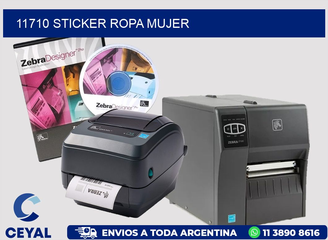 11710 STICKER ROPA MUJER