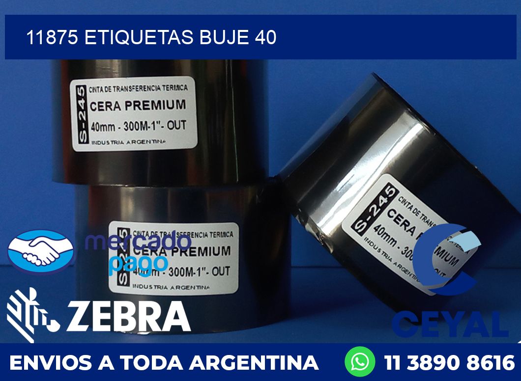 11875 ETIQUETAS BUJE 40