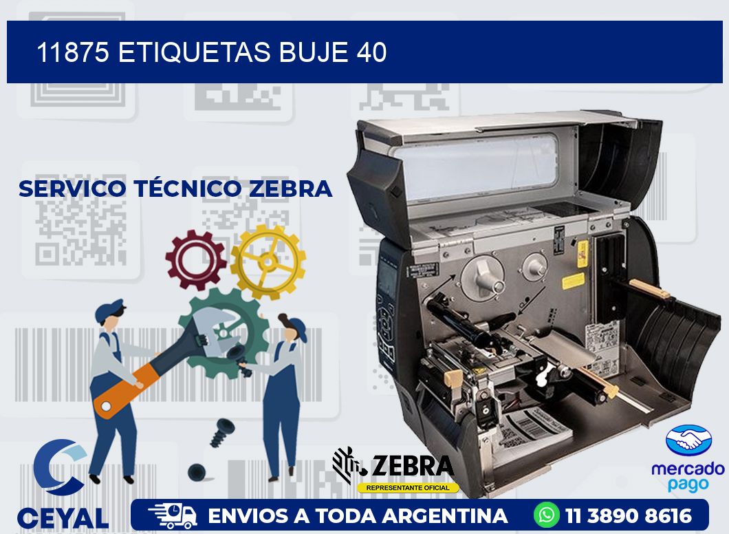 11875 ETIQUETAS BUJE 40