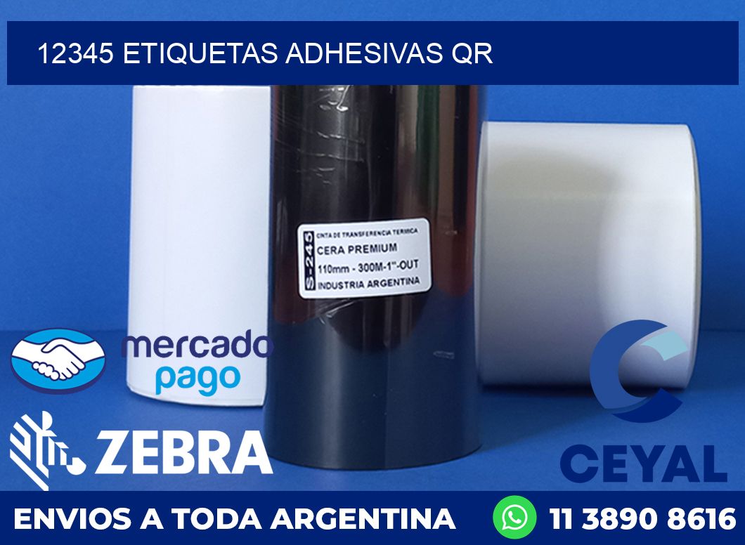 12345 ETIQUETAS ADHESIVAS QR