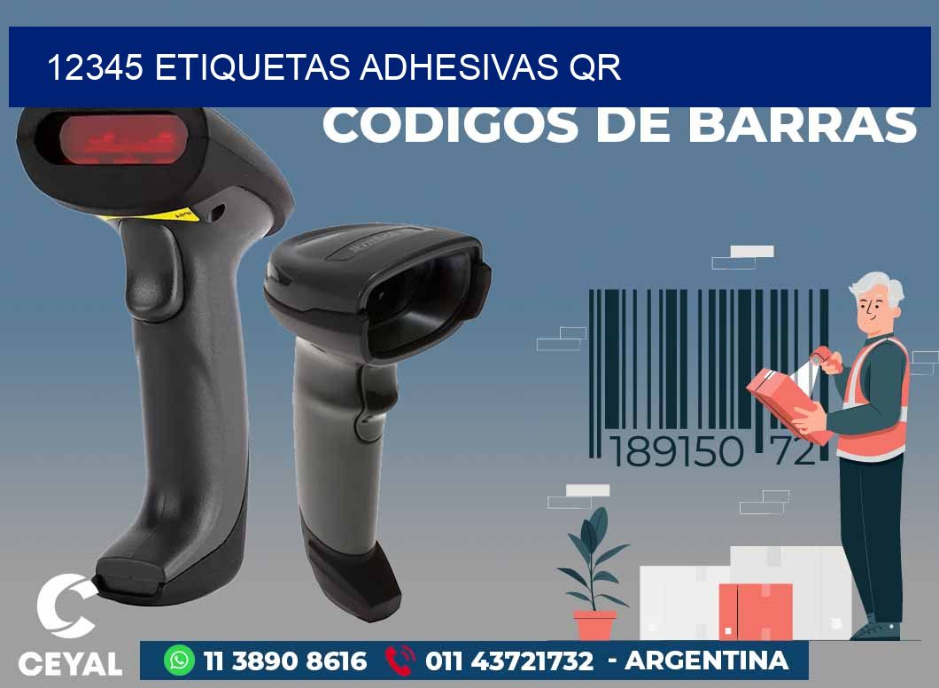 12345 ETIQUETAS ADHESIVAS QR