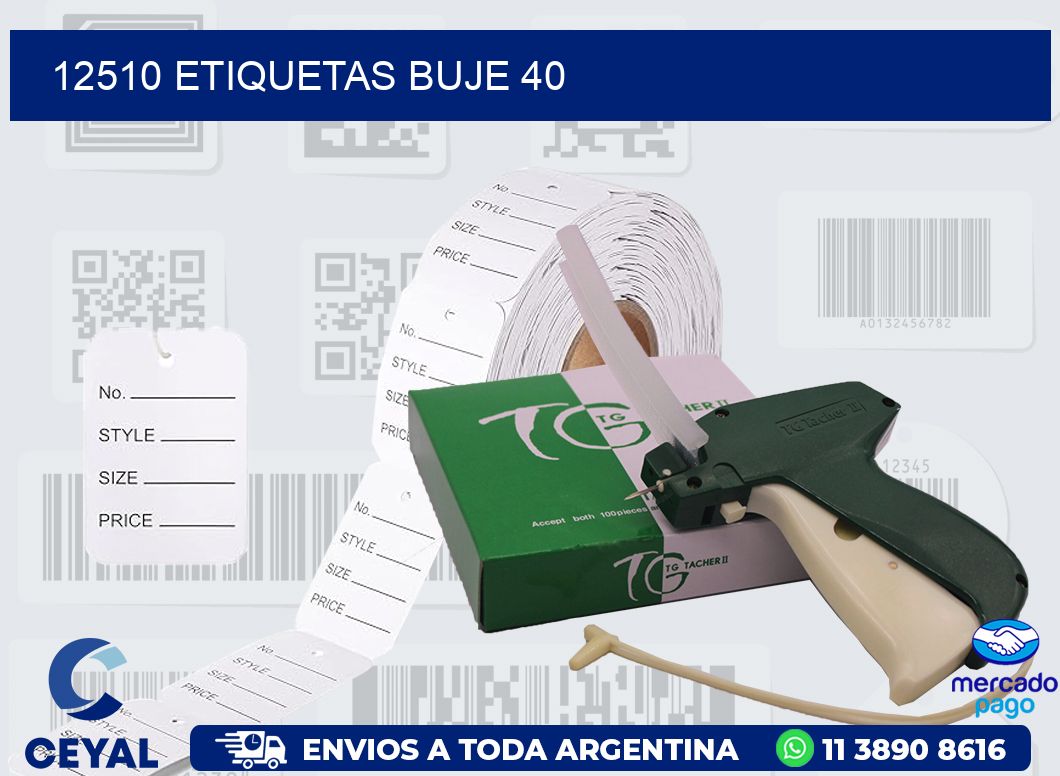 12510 ETIQUETAS BUJE 40
