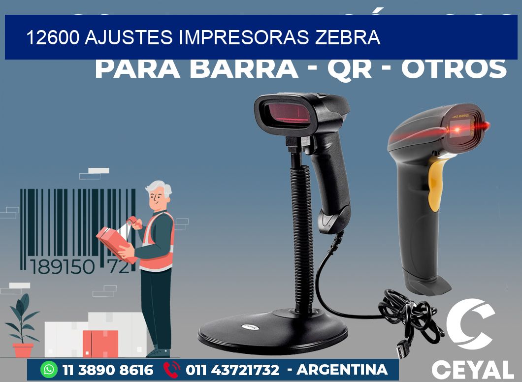 12600 AJUSTES IMPRESORAS ZEBRA