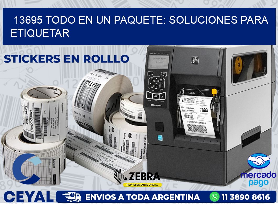 13695 TODO EN UN PAQUETE: SOLUCIONES PARA ETIQUETAR