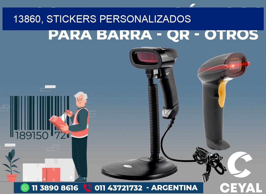 13860, stickers personalizados