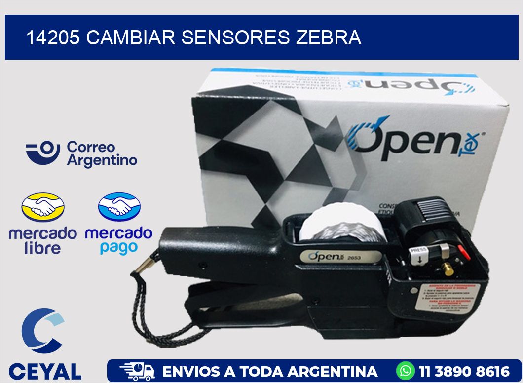 14205 CAMBIAR SENSORES ZEBRA