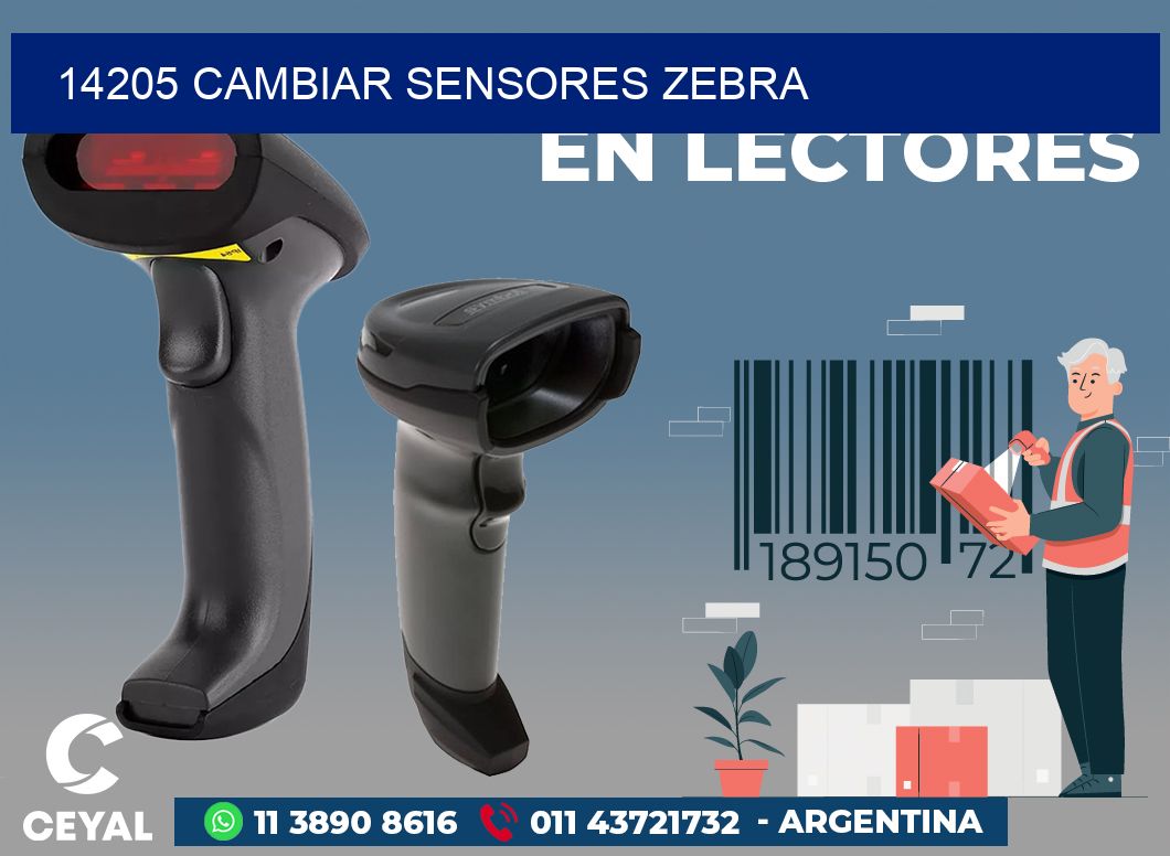 14205 CAMBIAR SENSORES ZEBRA