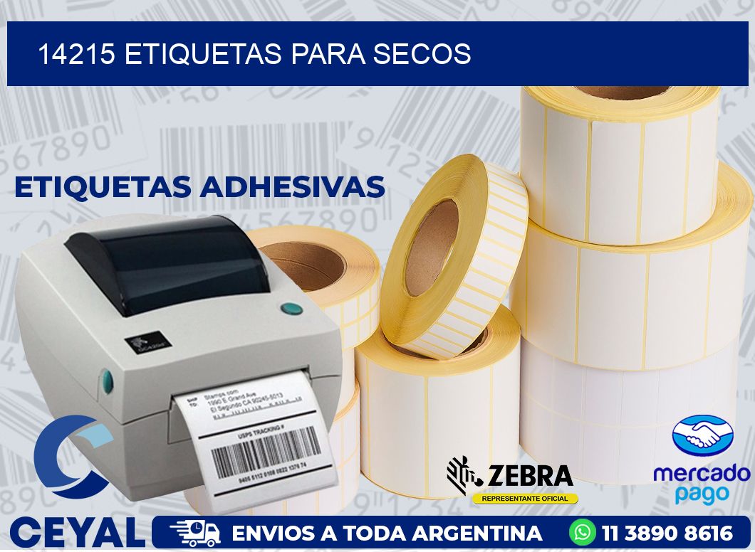 14215 ETIQUETAS PARA SECOS