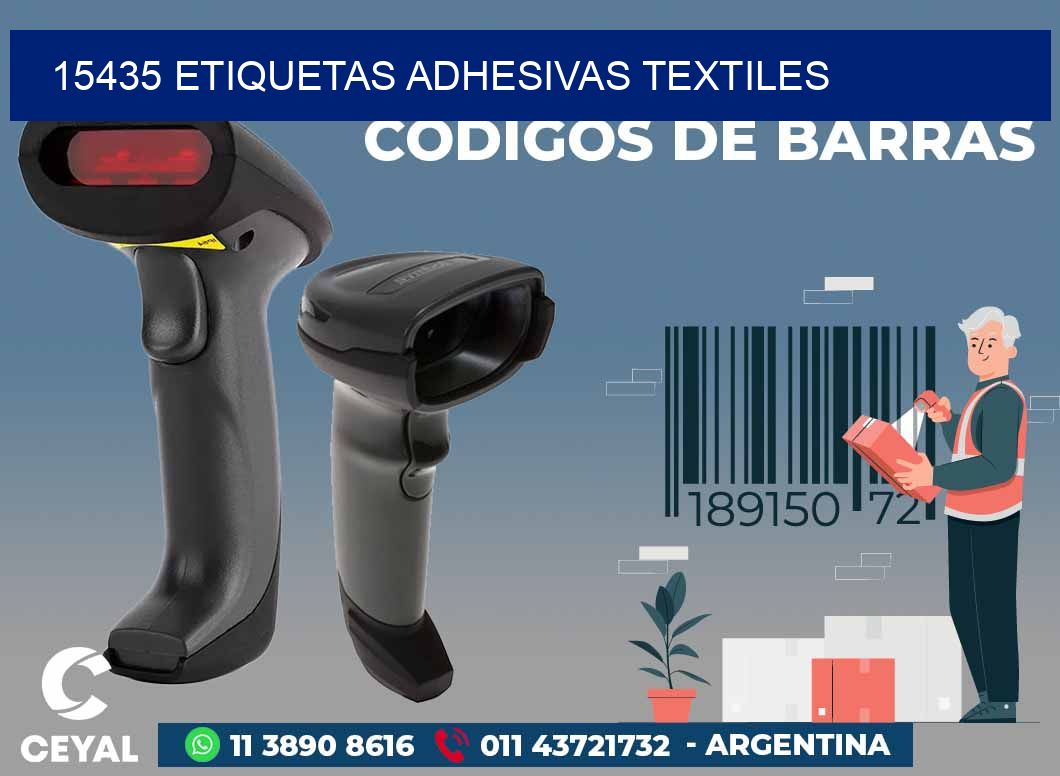 15435 ETIQUETAS ADHESIVAS TEXTILES