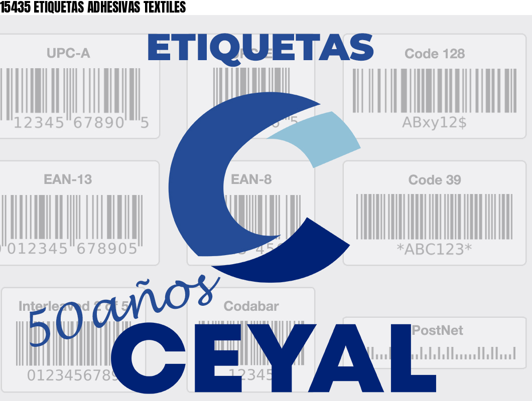 15435 ETIQUETAS ADHESIVAS TEXTILES