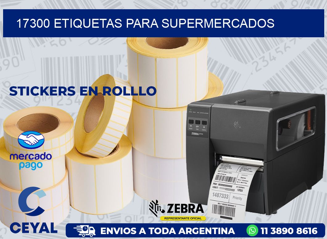 17300 ETIQUETAS PARA SUPERMERCADOS