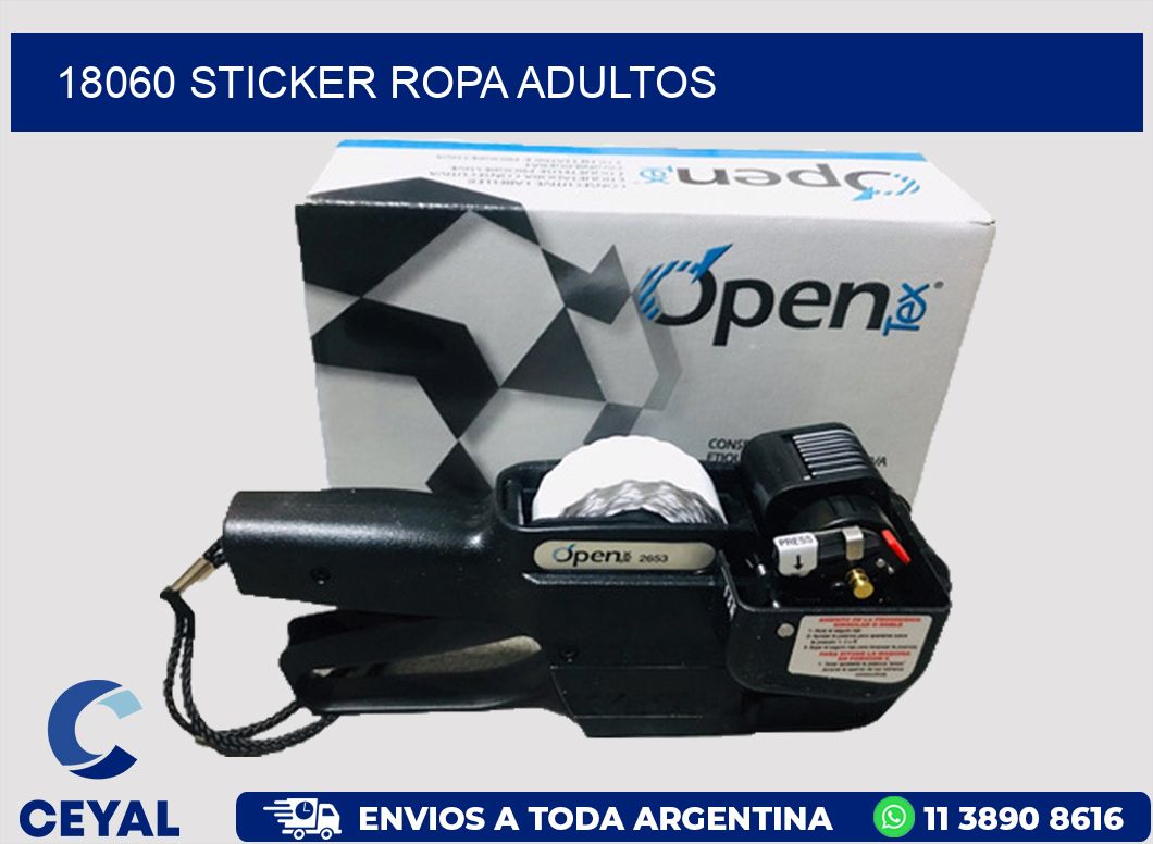18060 STICKER ROPA ADULTOS