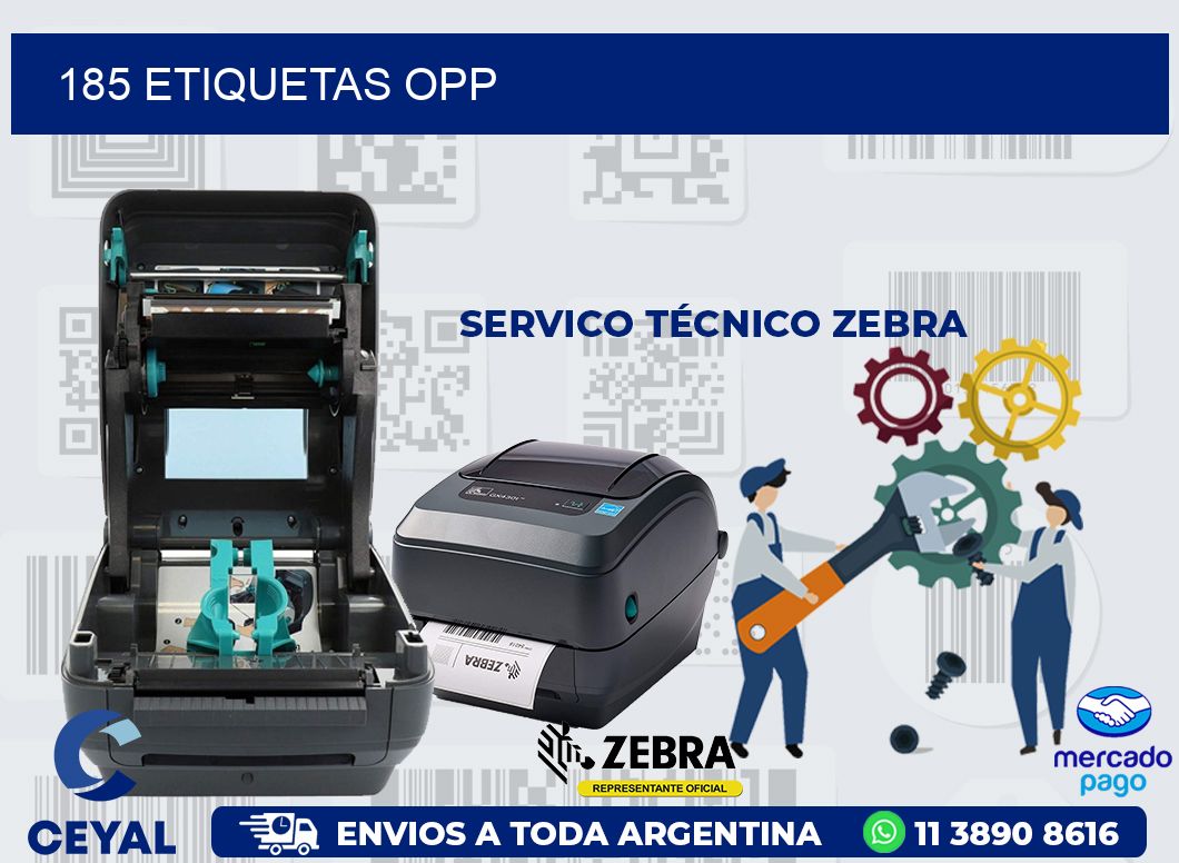 185 ETIQUETAS OPP