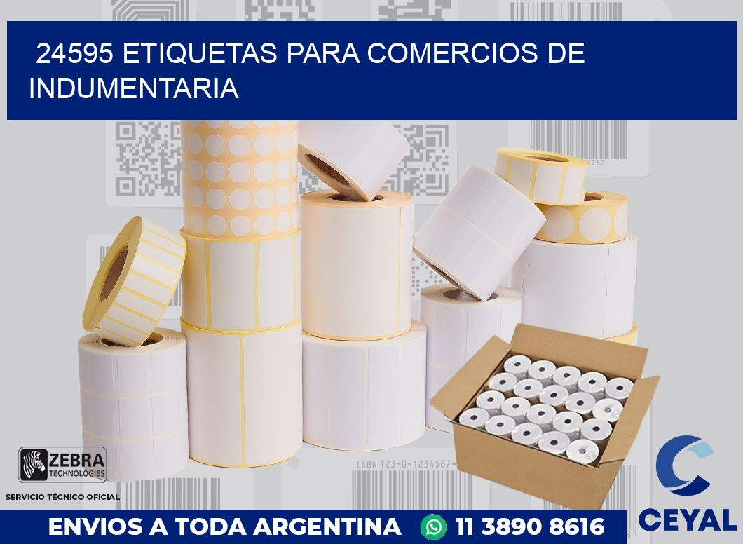 24595 ETIQUETAS PARA COMERCIOS DE INDUMENTARIA