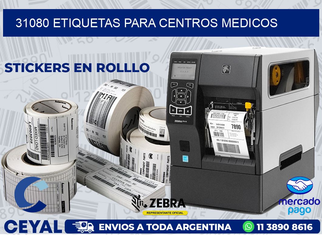 31080 ETIQUETAS PARA CENTROS MEDICOS
