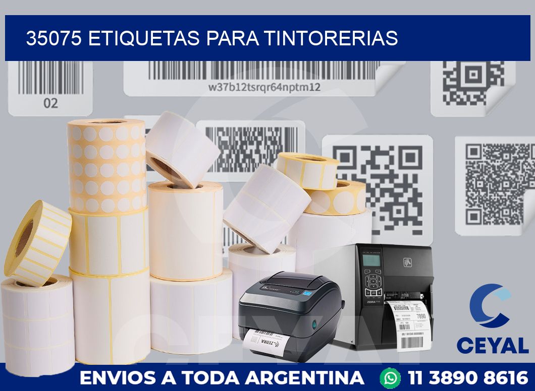 35075 ETIQUETAS PARA TINTORERIAS