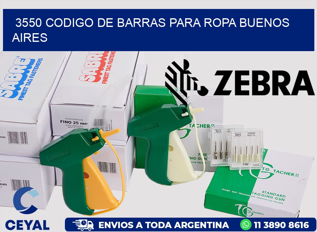 3550 CODIGO DE BARRAS PARA ROPA BUENOS AIRES