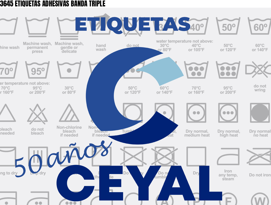 3645 ETIQUETAS ADHESIVAS BANDA TRIPLE