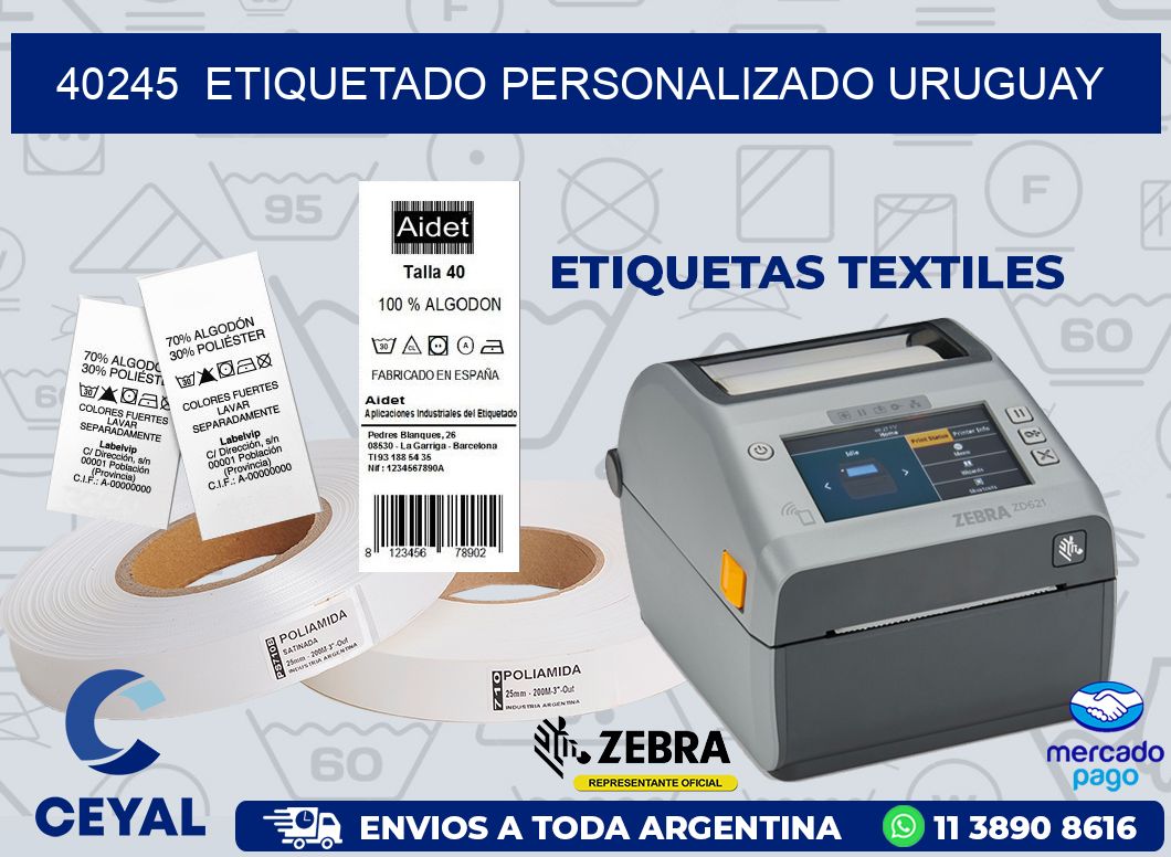 40245 ETIQUETADO PERSONALIZADO URUGUAY