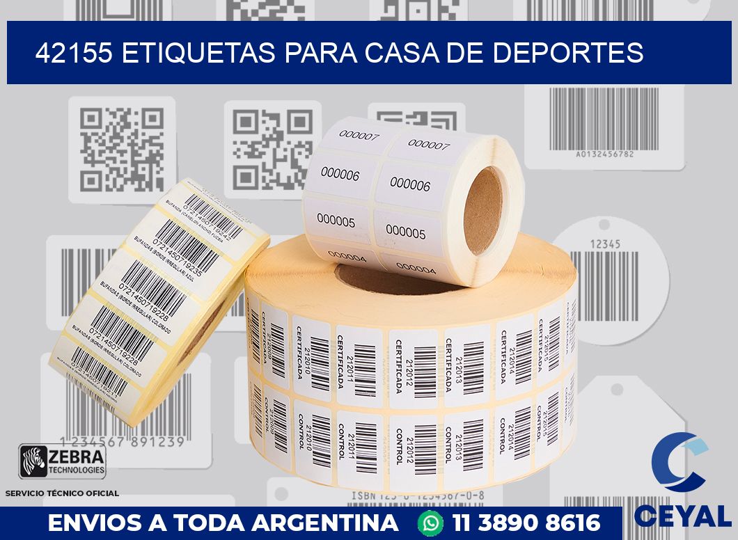 42155 ETIQUETAS PARA CASA DE DEPORTES