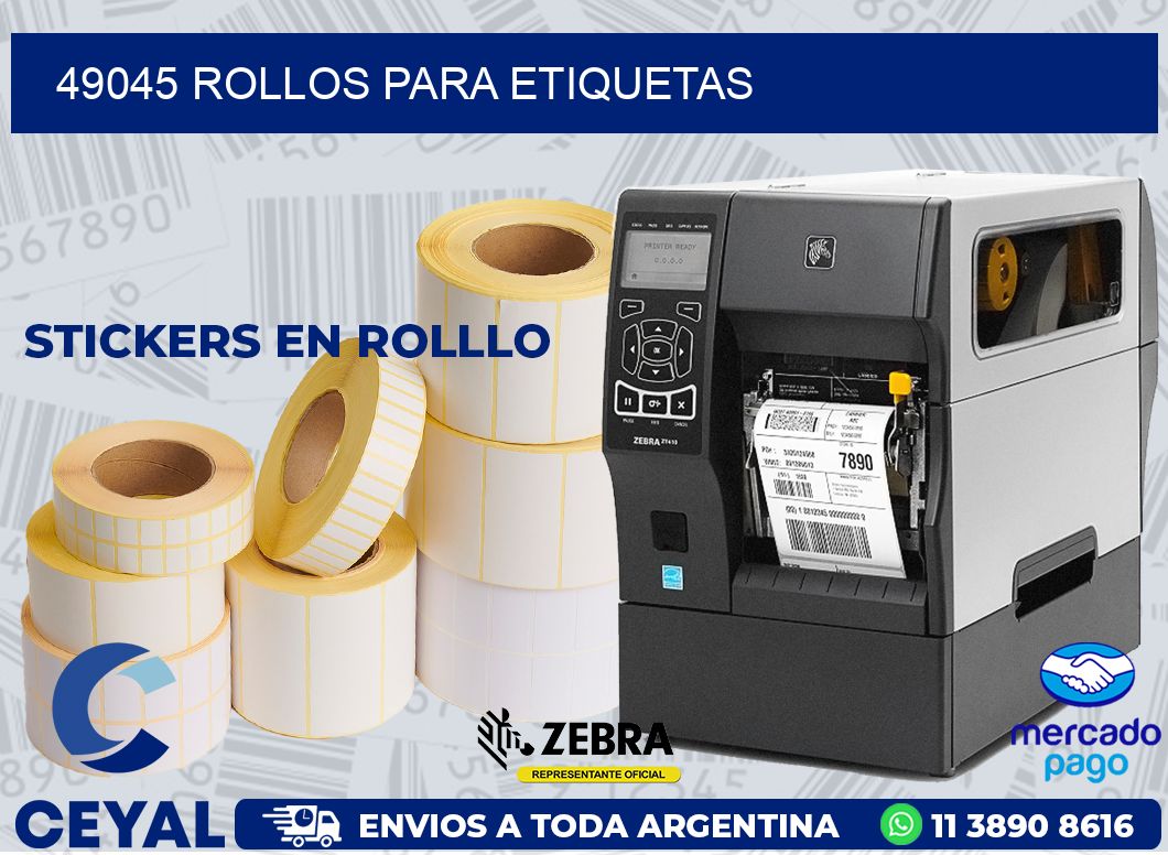 49045 ROLLOS PARA ETIQUETAS