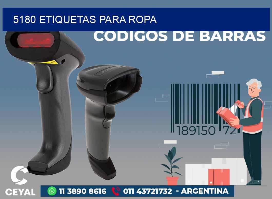 5180 ETIQUETAS PARA ROPA