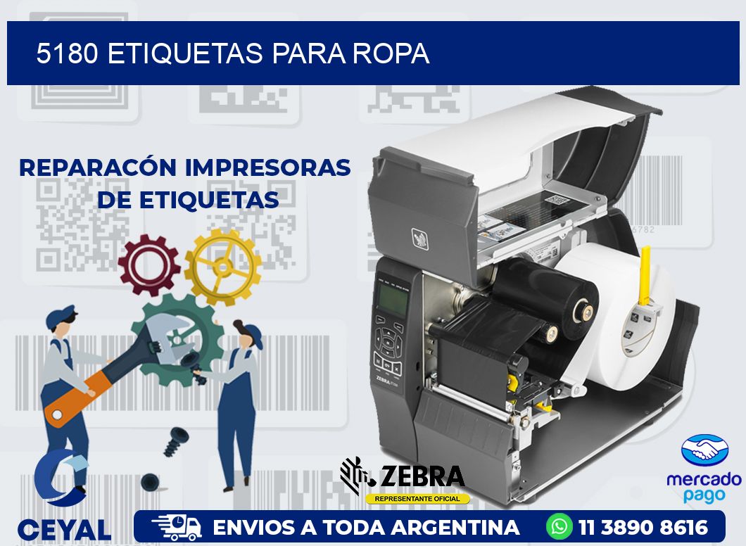 5180 ETIQUETAS PARA ROPA