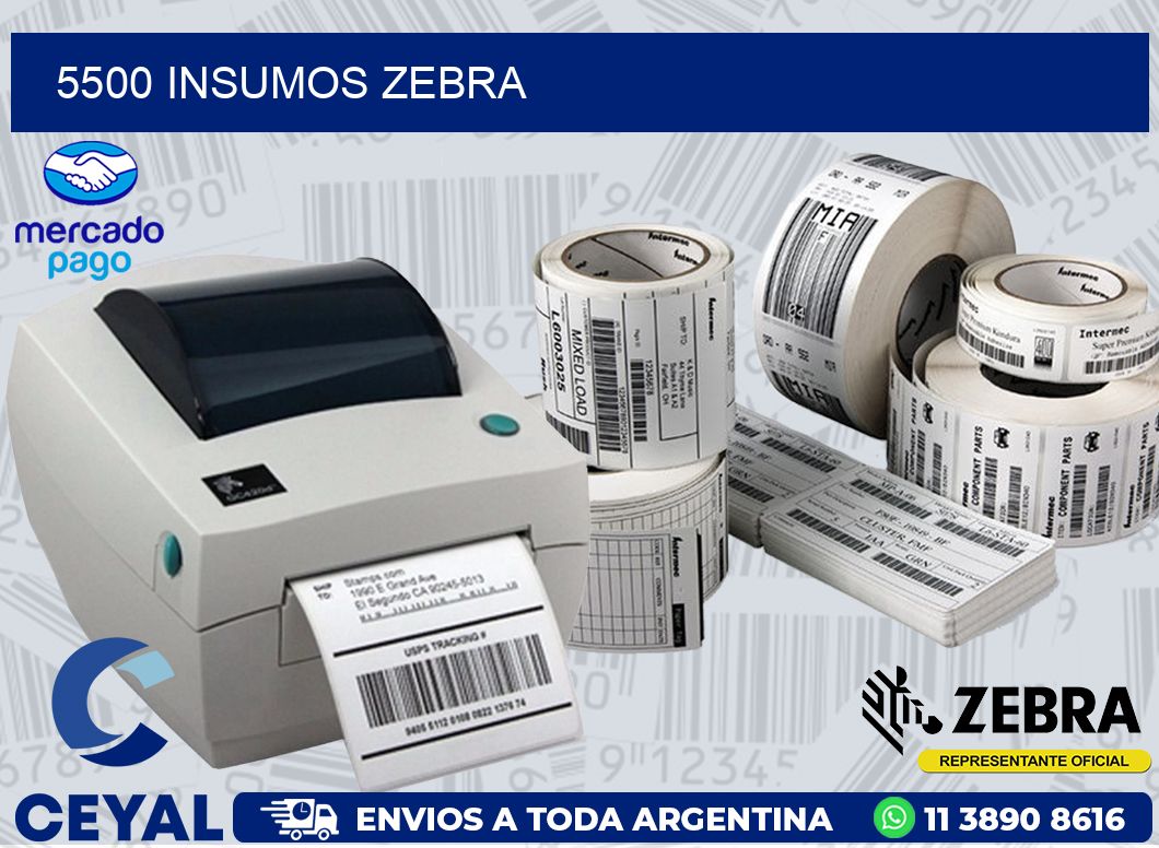 5500 INSUMOS ZEBRA