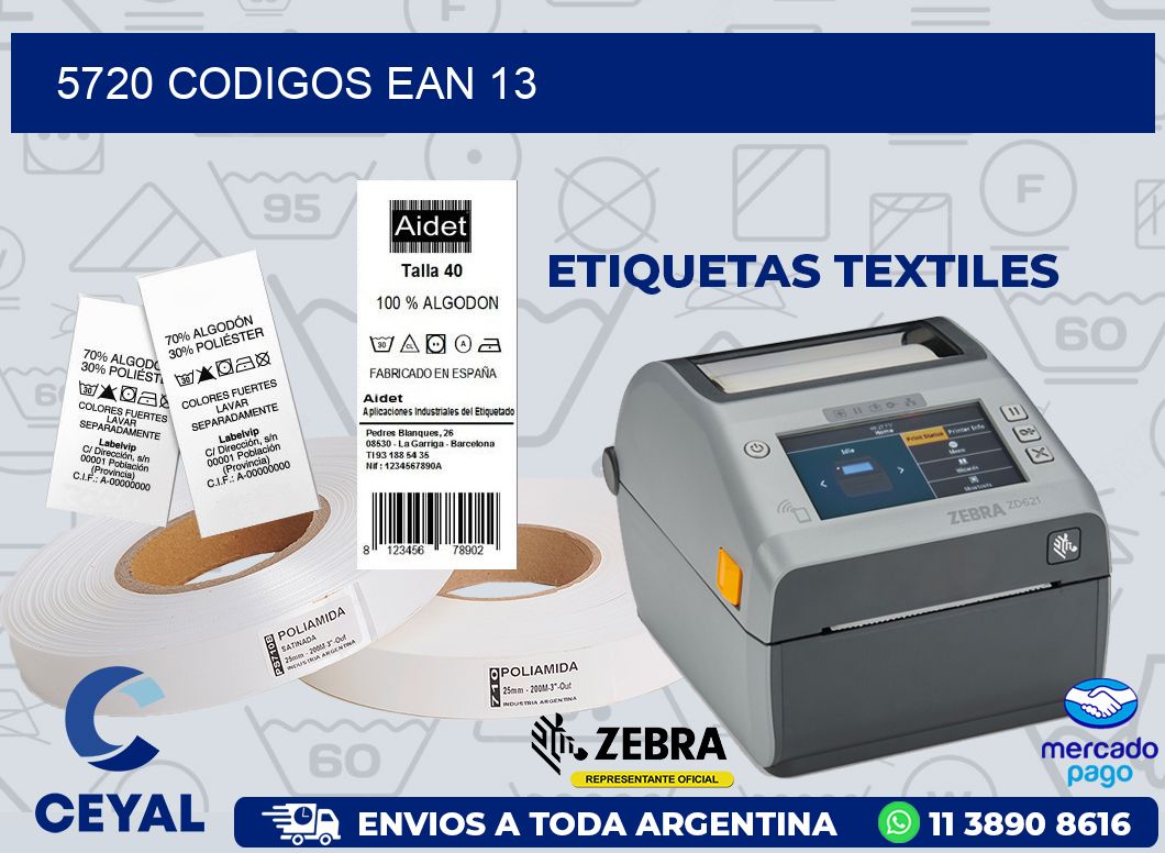 5720 CODIGOS EAN 13