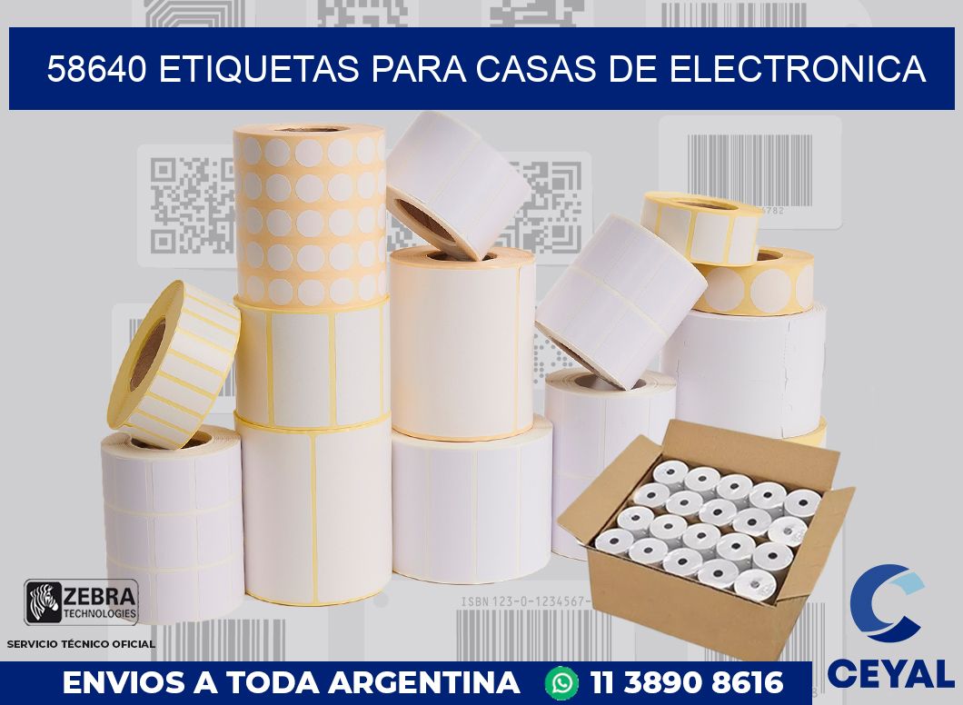 58640 ETIQUETAS PARA CASAS DE ELECTRONICA