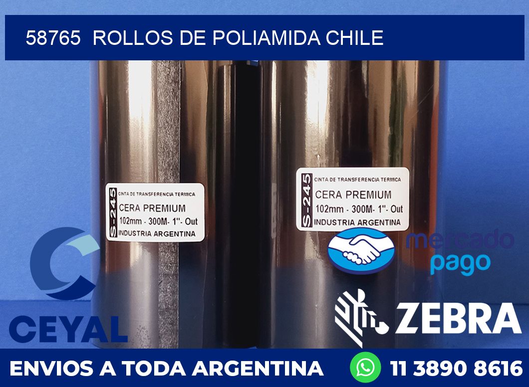 58765 ROLLOS DE POLIAMIDA CHILE